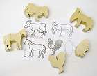   Projects 5 pc Farm Animal Carving Kits Basswood Blanks craft art