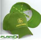 NEW John Deere Green Twill Cap Embroidered JD Logo Hat LP17596