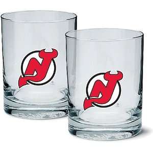  Mustang New Jersey Devils 2 Pack Rocks Glasses Sports 