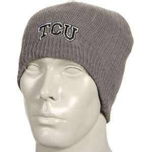 Top of the World Texas Christian Horned Frogs Gray Crest Knit Beanie 