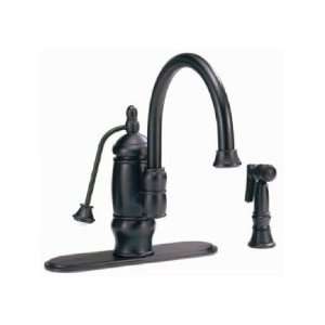 Belle Foret BFN14104PB Single Control Kitchen Faucet W/ Side Spray