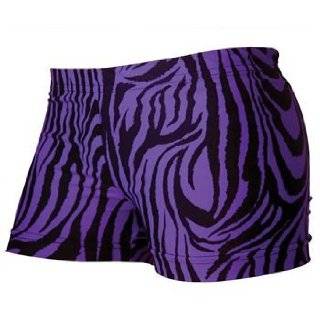 GemGear® Purple Zebra Volleyball Spandex Shorts