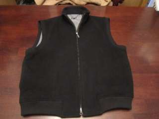   Nicklaus Mens Premium Cashmere Wool Black Golf Spring Vest Shirt Sz M