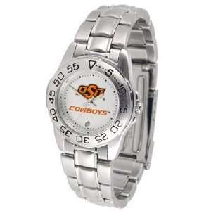 Oklahoma State Cowboys Suntime Ladies Sports Watch w/ Steel Band 