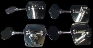 Fender Vintage Bass Reverse Wind Tuning Machines Nickel 0717669064501 