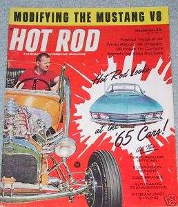 HOT ROD 1964 OCT   V8 CORVAIR, ED PINK, MUSTANG V8  