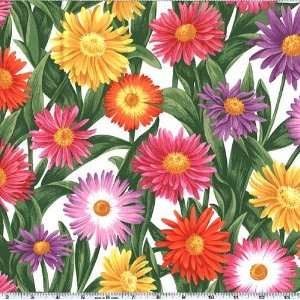  45 Wide Flower of the Month September 07 Aster Fabric By 