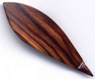Lovely Handmade Cocobolo Wood 3 1/4 inch Wooden Tatting Shuttle w 