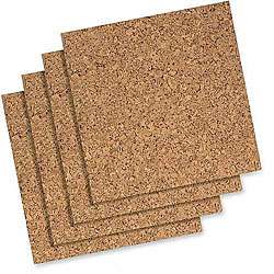 Natural Cork 12x12 inch Wall Tiles (Case of 144)  