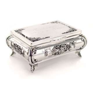 Engraved Antique Design Jewelry Box Bridesmaid Gifts  