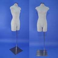 New White Female Mannequin Dress Form w/ Flexible Arms  