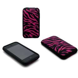 Pink Zebra Image Laser Cover Skin for iPhone 3G  