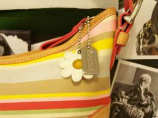   Hamptons Soho Striped Daisy Hobo Bag Purse Handbag Shoulder  
