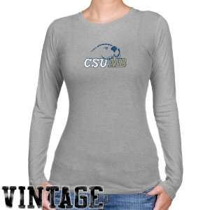  NCAA Cal State Monterey Bay Otters Ladies Ash Distressed 