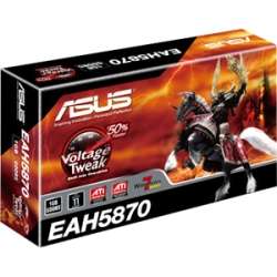 ASUS EAH5870/2DIS/1GD5/V2 Radeon HD 5870 Graphics Card   PCI Express w 
