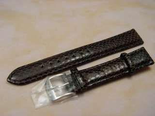 Seiko 16mm Dark Brown Leather Watch Strap NEW NR  