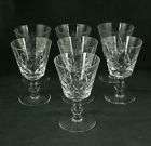 GORGEOUS CLARET WINE GLASSES STUART ASHFORD PATTERN