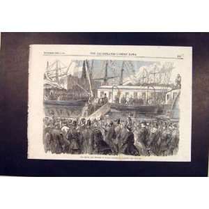   Elsinore Prince Princess Wales Ship Royal Print 1864