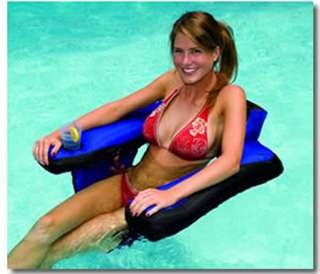   Pool Fabric Covered U Seat Float Inflatable 723815904652  