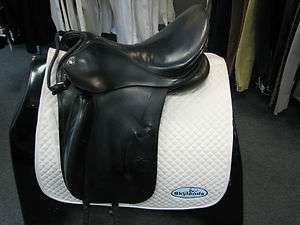 Used Hennig Classic Dressage Saddle 17 Black  