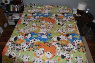 101 Dalmatians Vintage Comforter w Bed Sheet Disney 80s  