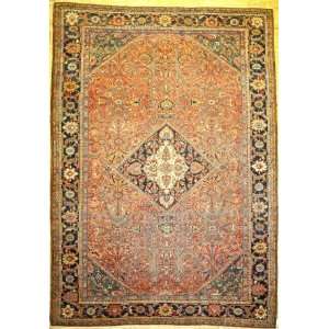    9x13 Hand Knotted Mahal Persian Rug   98x139