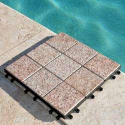 Jointstone Interlocking Sand/ Beige Granite Deck Tiles (Pallet of 60)