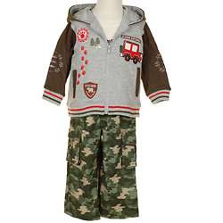 BT Kids Boys Camouflage 3 piece Outfit  