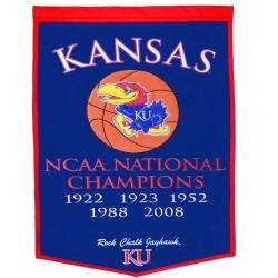 Kansas Jayhawks NCAA Basketball Dynasty Banner  