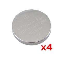 Eforcity 4 piece Lithium 3V Button Battery Set for CR2450   