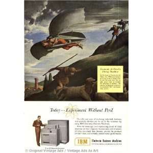  1952 IBM Today experiment without peril Vintage Ad