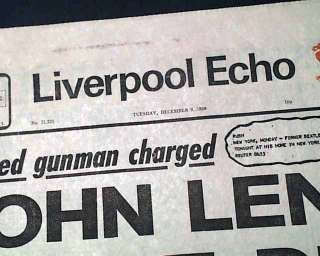 Best JOHN LENNON Death Liverpool England 1980 Newspaper  
