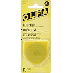 OLFA Rotary Cutter 45 mm Blades (Pack of 10)  