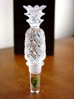 Waterford Crystal PINEAPPLE Bottle Stopper   NEW  