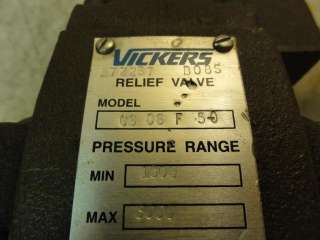 26162 NEW Vickers CS06F50 Relief Valve Pressure Range  