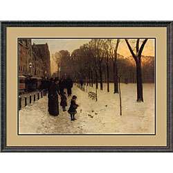 Frederick Hassam Boston Common at Twilight, 1885 86 Framed Print 