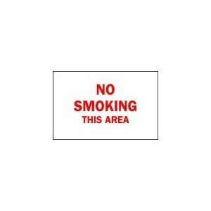 BRADY 42712 Sign,10X14,No Smoking This Area  Industrial 