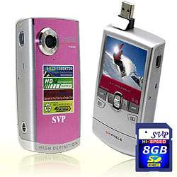 SVP T308 Pink HD 720p Pocket Camcorder  