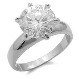  Silver Plated CZ Engagement Ring   never out of style and 