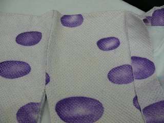 Purple Silk Full Shibori Haori w/Polka Dots A785  