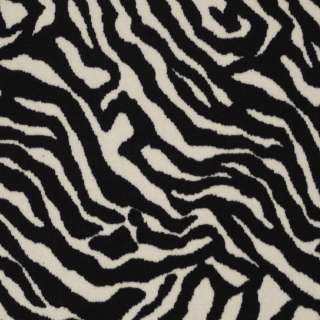 Black & White Zebra Commercial Grade Carpet Custom Size Square Foot Sq 