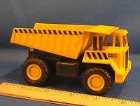 1998 SOMA MIGHTY WHEELS YELLOW DUMP TRUCK 4.5 IN.  