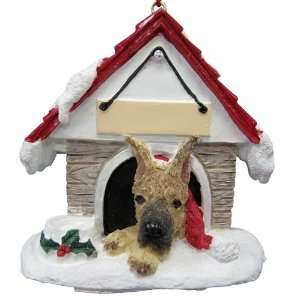  Great Dane (Fawn) Dog House Ornament