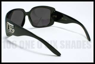  Squared Retro Sunglasses Womens Oversized Plastic Frame BLACK  