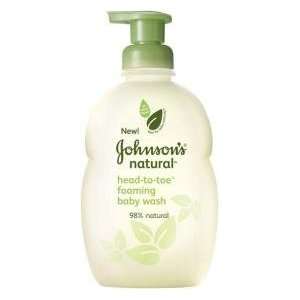  Johnsons Natural Head to Toe Foaming Baby Wash 9oz 