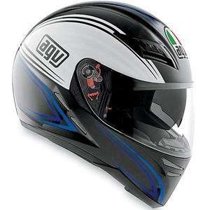  AGV S 4 SV Zebra Helmet   X Large/Black/White/Blue 