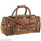 Travel Gear 23 Brown Faux Leather Tote Bag / Carry On Over Night Bag 