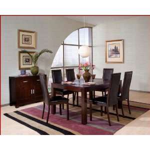  Coaster Contemporary Dining Room Set in Cappuccino CO 