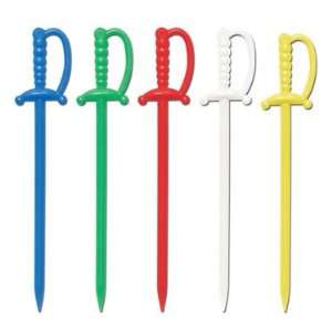  36 Count Party Sword Food Picks 3 Inch Multi Colored 
