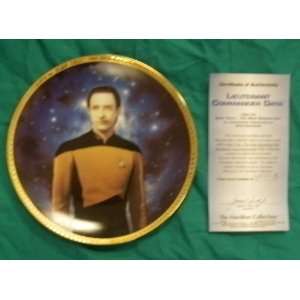  Star Trek TNG Lieutenant Data 5th Anniversary Plate 